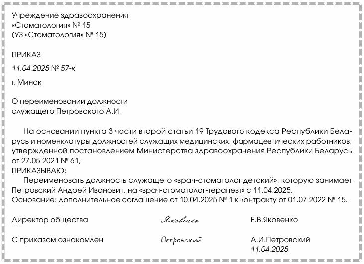 Примерная форма приказа о переименовании должности.docx